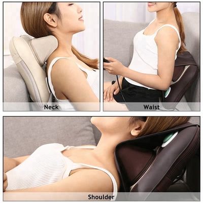 Καλύτερο λευκό Shiatsu υπέρυθρη θερμότητα λαιμό γονατισμό μασάζ μαξιλάρι με μακρά διάρκεια ζωής της μπαταρίας