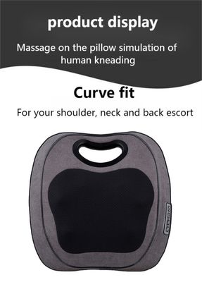 Ηλεκτρικό βαθύ Shiatsu λαιμό ώμος πίσω μασάζ μαξιλάρι με κυλίνδρια ζέστη γόνατος 8W μασάζ
