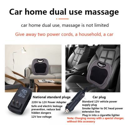 Ηλεκτρικό βαθύ Shiatsu λαιμό ώμος πίσω μασάζ μαξιλάρι με κυλίνδρια ζέστη γόνατος 8W μασάζ