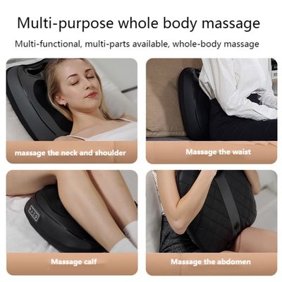 Ηλεκτρικό βαθύ Shiatsu λαιμό ώμος πίσω μασάζ μαξιλάρι με κυλίνδρια ζέστη γόνατος 8W μασάζ