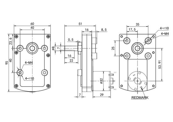 24v 32mm Direct Supply Brushed DC Motor με ασημένιο περίβλημα και χαμηλό επίπεδο θορύβου 75dB