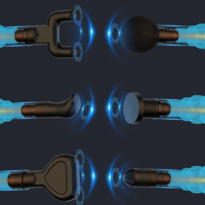 Μικρό όπλο μασάζ με 6 κεφαλές μασάζ και λειτουργία ελέγχου χρονισμού