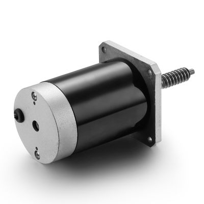 Ρυθμίσιμη ταχύτητα και αντίστροφος 24V 100W βουρτσισμένος κινητήρας συνεχούς ρεύματος για μαύρα βιομηχανικά μηχανήματα