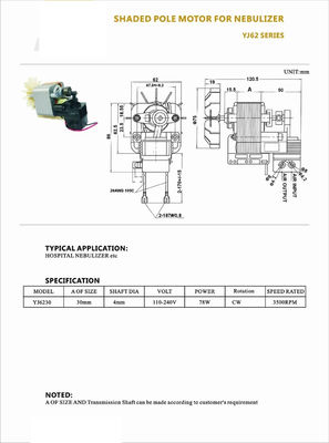 Μηχανή εξοπλισμού γυμναστικής 2HP DC 90V/110V 4500rpm Brushless χωρίς στήριξη τοποθέτησης