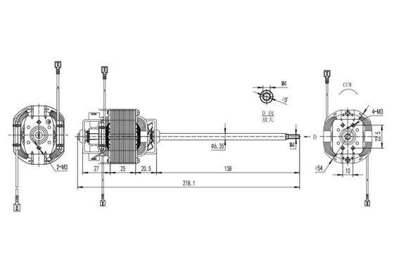Μεγάλη ροπή 110v 220v 100w 200w 300w ηλεκτρικός κινητήρας εναλλασσόμενου ρεύματος για μηχανή πεζοδρόμου 10000rpm