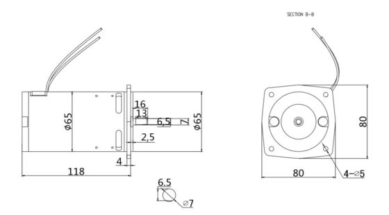 208-230 / 240 V AC Παγκόσμιος κινητήρας 100W 50/60Hz 10000rpm Υψηλής Ταχύτητας 65mm Τρέιντμιλ Μηχανή