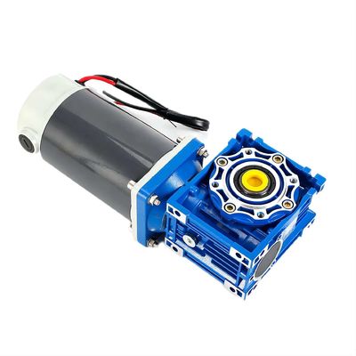 6w-300w Brush DC Electric Motor με NMRV Worm Gear Box 12V/24V/48V 60mm-104mm DC κινητήρας