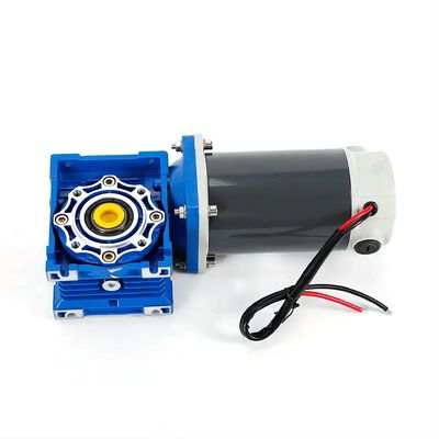 6w-300w Brush DC Electric Motor με NMRV Worm Gear Box 12V/24V/48V 60mm-104mm DC κινητήρας