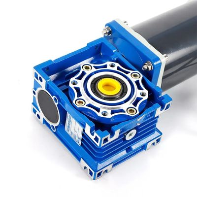 6w-300w Brush DC Electric Motor με NMRV Worm Gear Box 12V/24V/48V 60mm-104mm DC κινητήρας