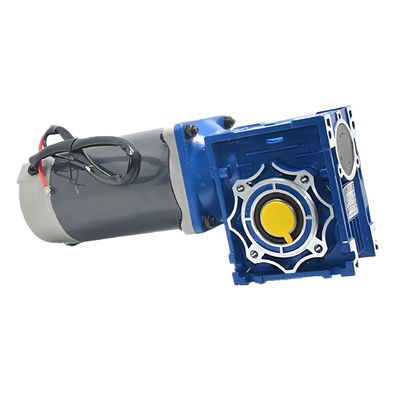 6w-300w Brush DC Electric Motor με NMRV Worm Gear Box 12V/24V/48V 60mm-104mm DC κινητήρας
