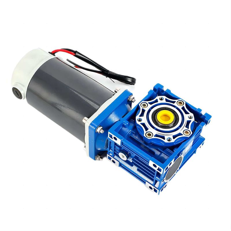 6w-300w Brush DC Electric Motor με NMRV Worm Gear Box 12V/24V/48V 60mm-104mm DC κινητήρας